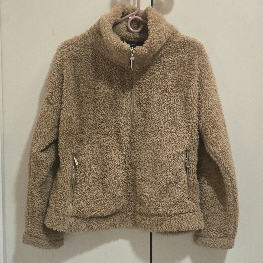 Tommy Hilfiger Tan Teddy Sherpa Jacket